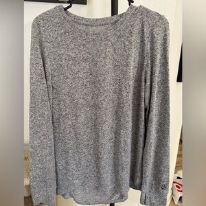 Cuddl Duds SoftKnit Gray Top